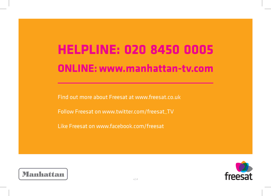 Manhattan Computer Products 52 manual Helpline 020 8450 