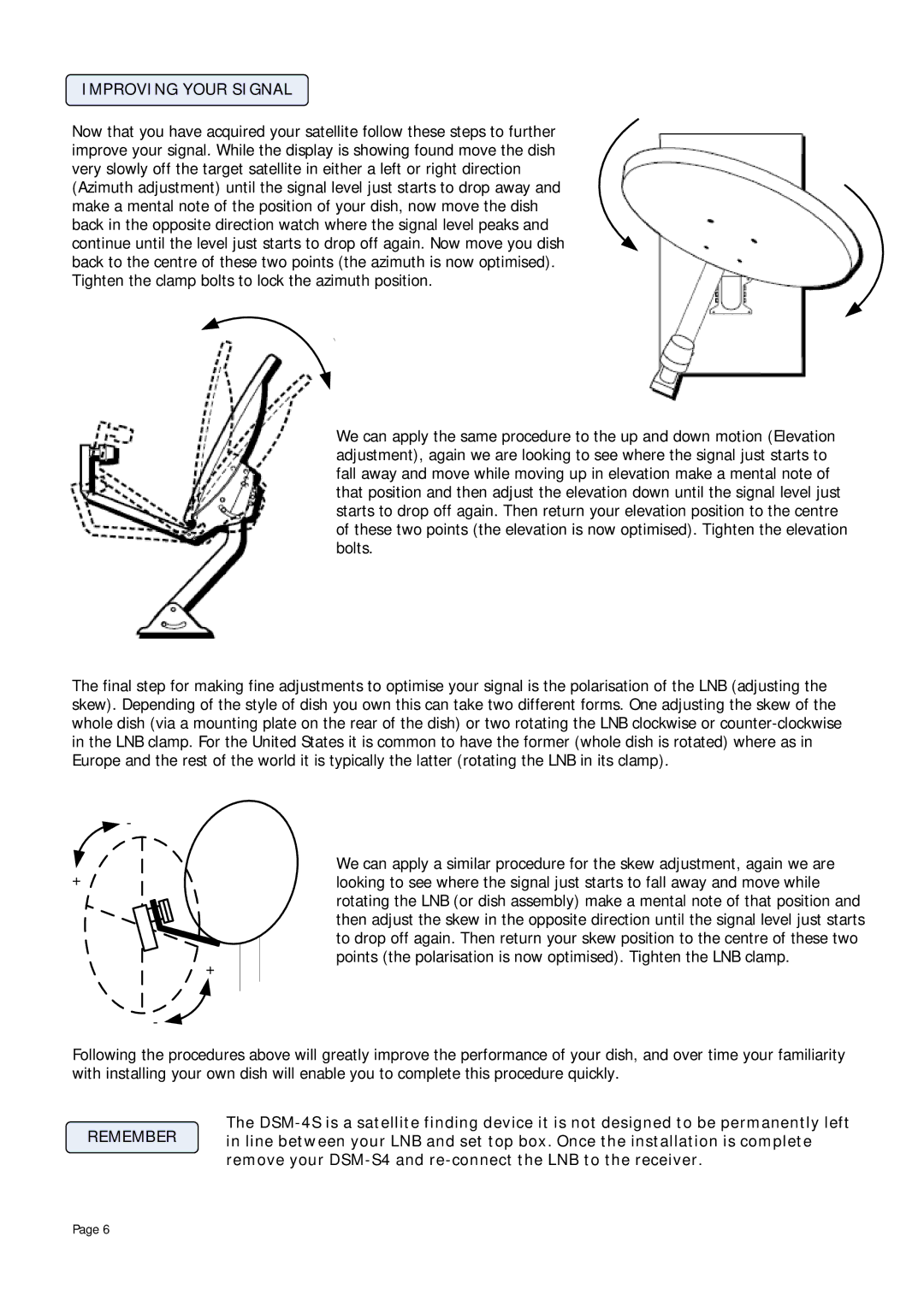 Manhattan Computer Products DSM-4S instruction manual Improving Your Signal 