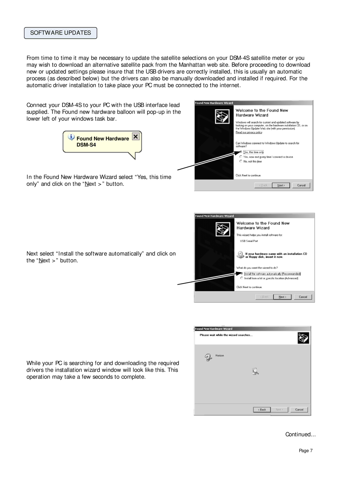 Manhattan Computer Products DSM-4S instruction manual Software Updates 