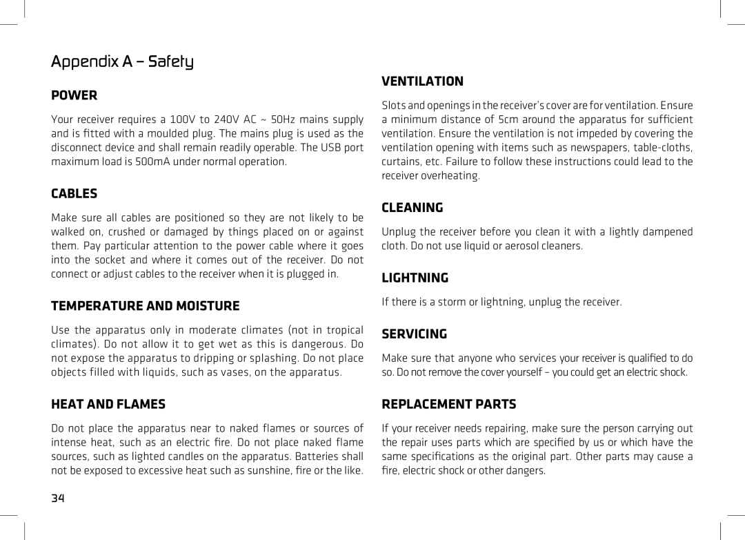 Manhattan Computer Products T2 manual Appendix a Safety 