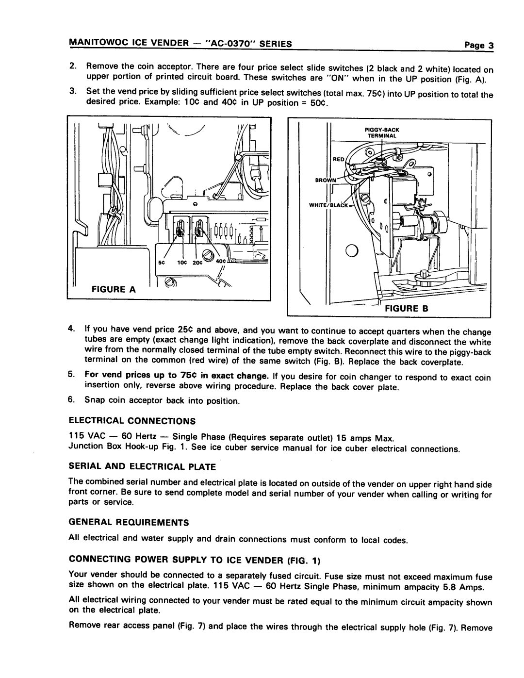 Manitowoc Ice AC-0370 manual 