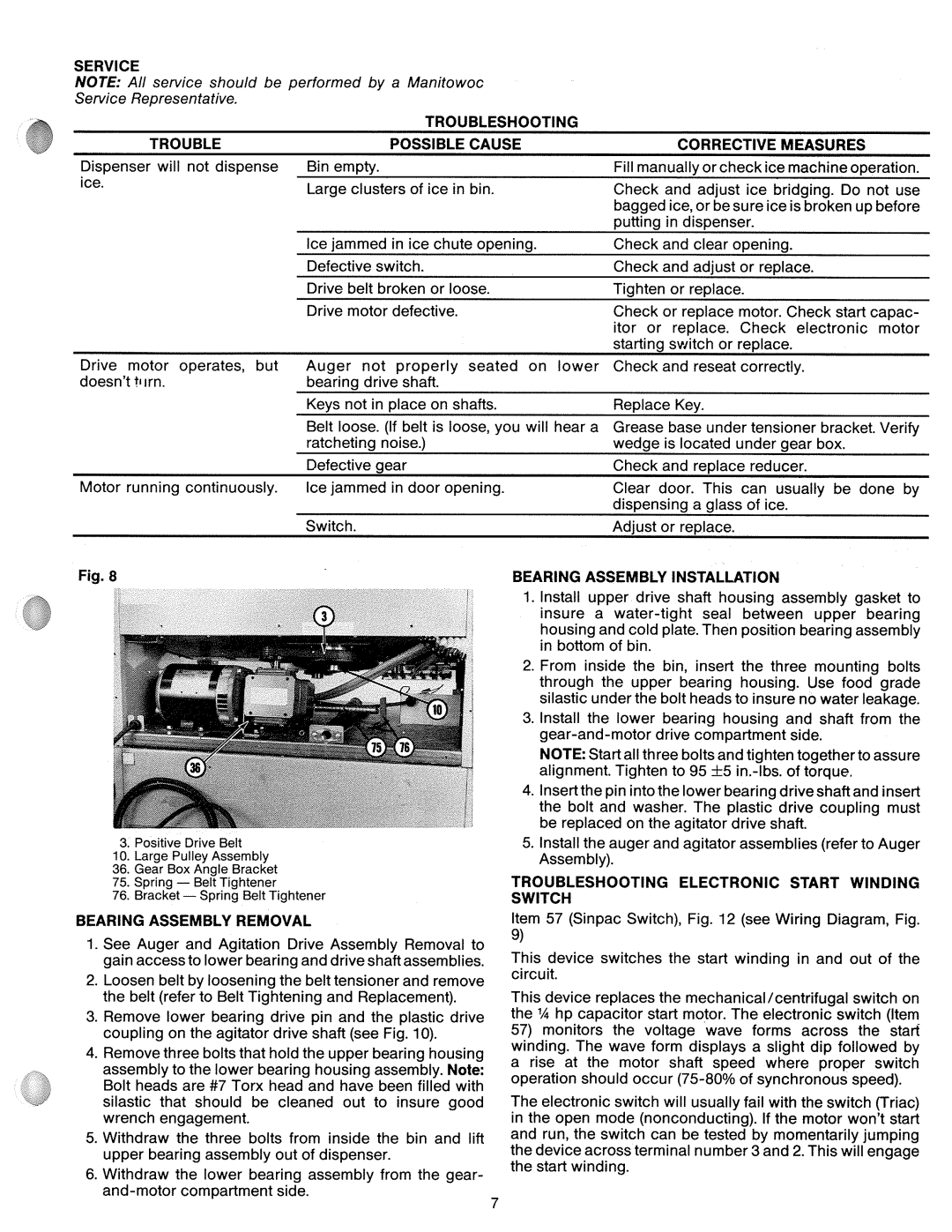 Manitowoc Ice CSA-151 manual 