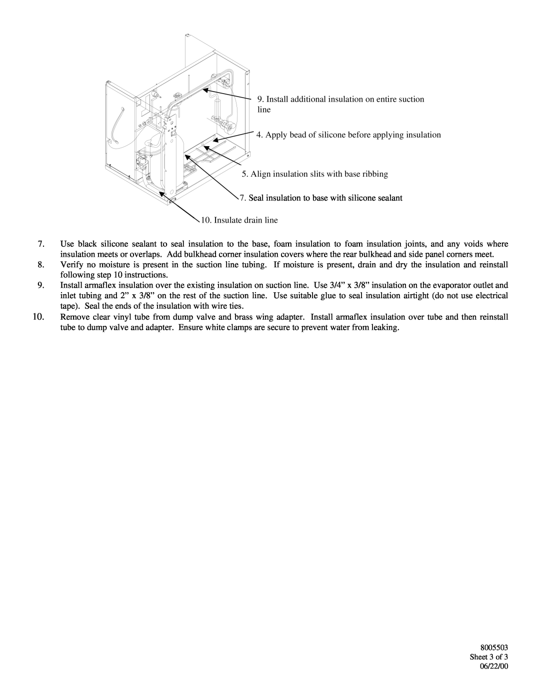 Manitowoc Ice Q-0320, Q-0420 installation instructions Align insulation slits with base ribbing 