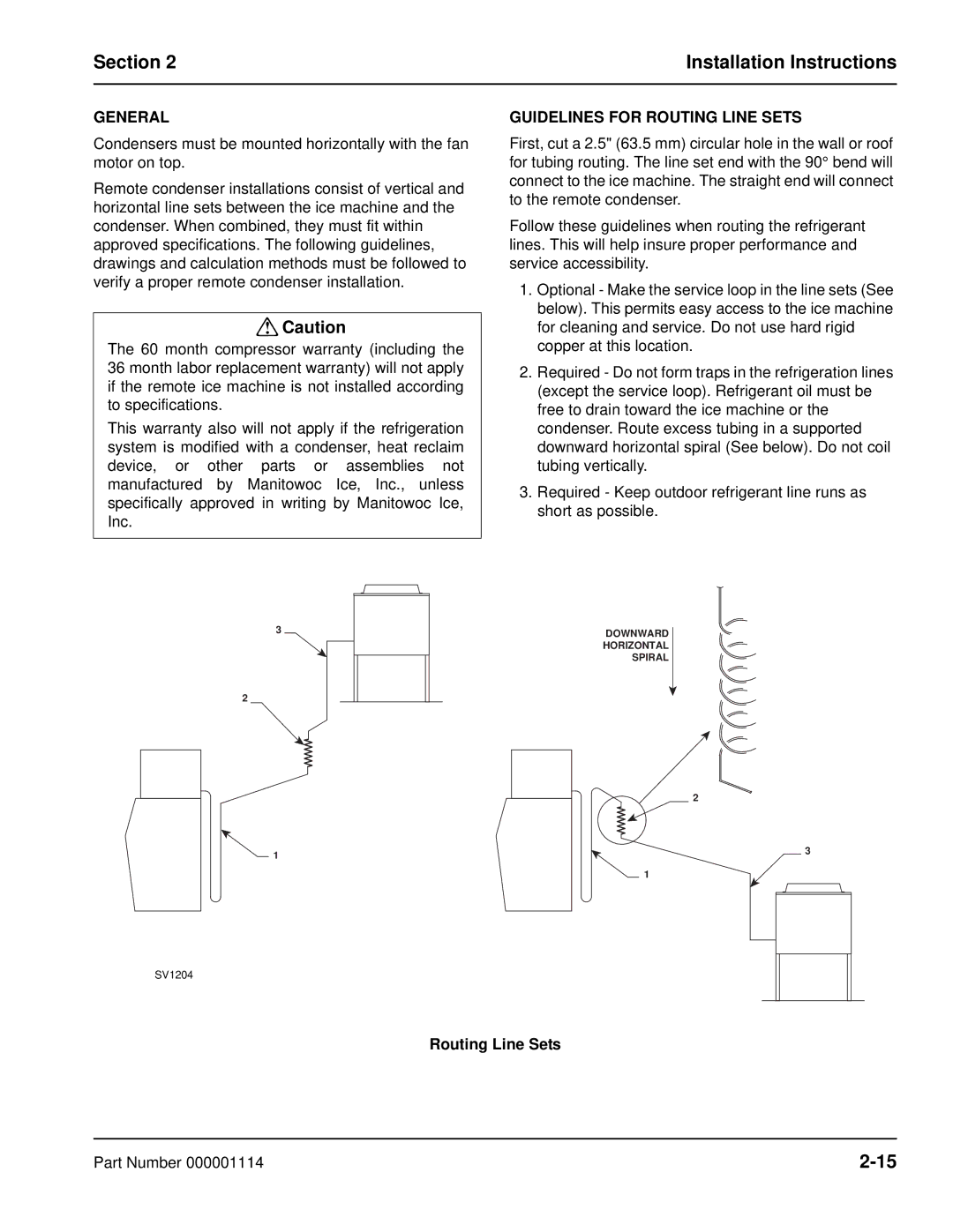 Manitowoc Ice Q manual Guidelines for Routing Line Sets 