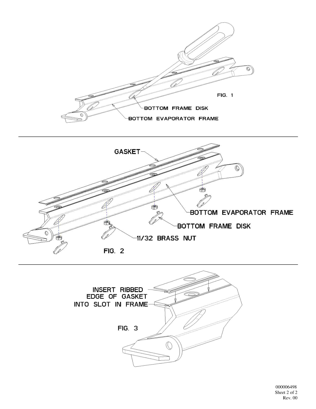 Manitowoc Ice Q210, Q270 manual Sheet 2 of 2 Rev 