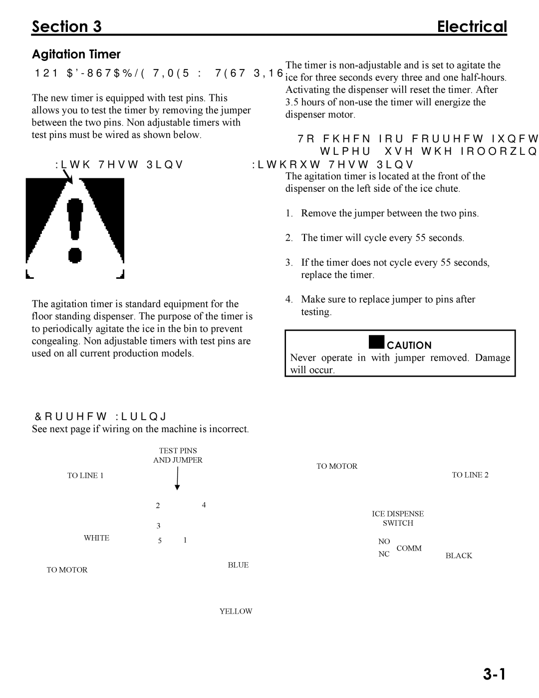 Manitowoc Ice Q160, Q290, Q300 service manual Electrical, With TeVt PinV, Correct WirinJ 