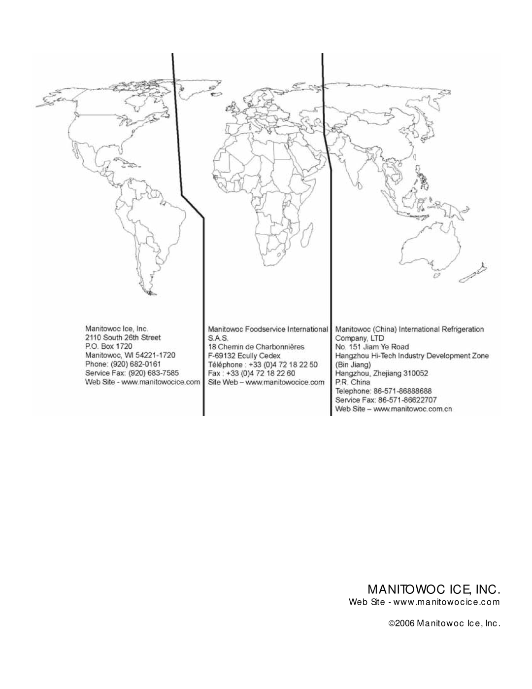 Manitowoc Ice QM45 Series service manual Manitowoc ICE, INC 