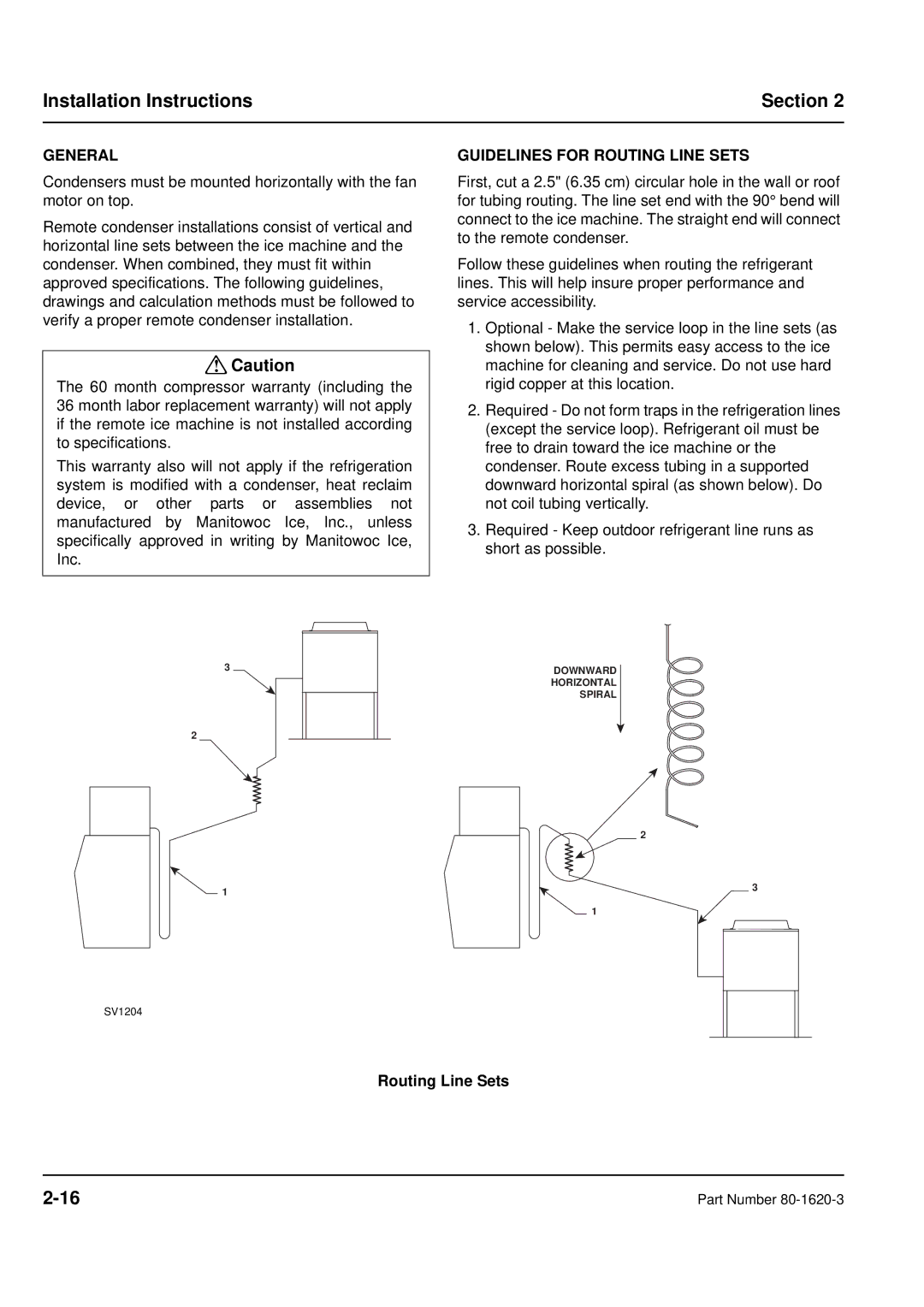 Manitowoc Ice manual Guidelines for Routing Line Sets 