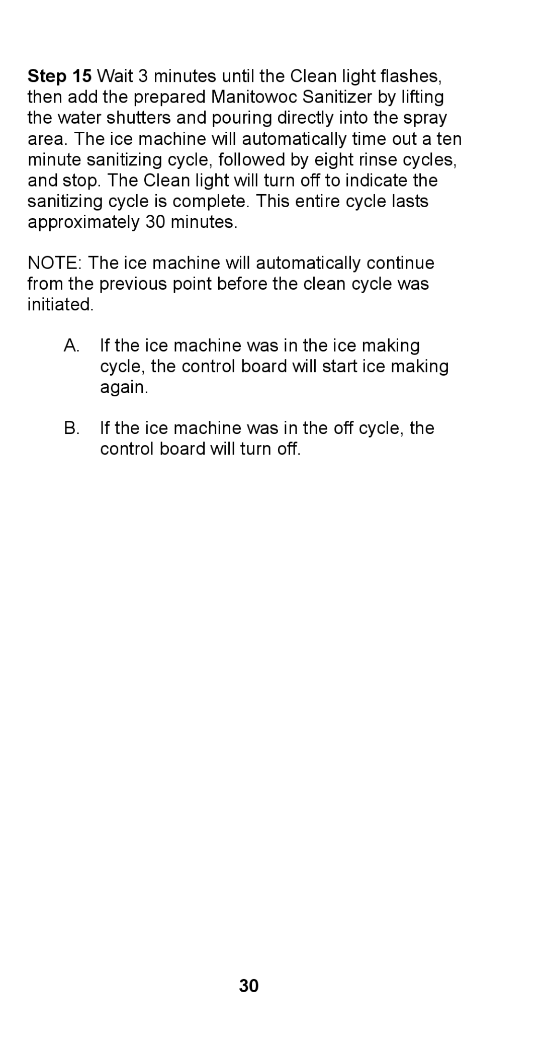 Manitowoc Ice STH003 manual 