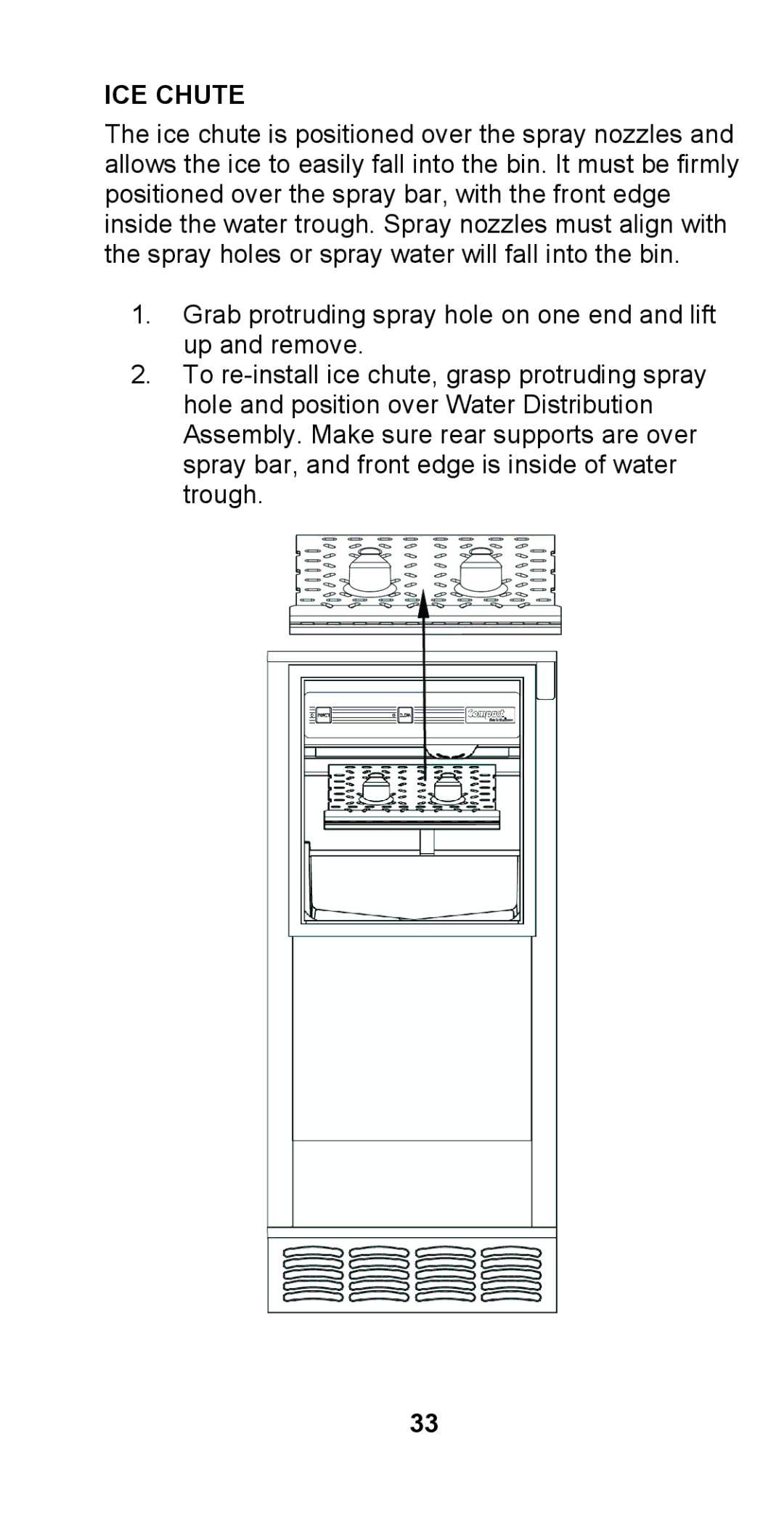 Manitowoc Ice STH003 manual ICE Chute 