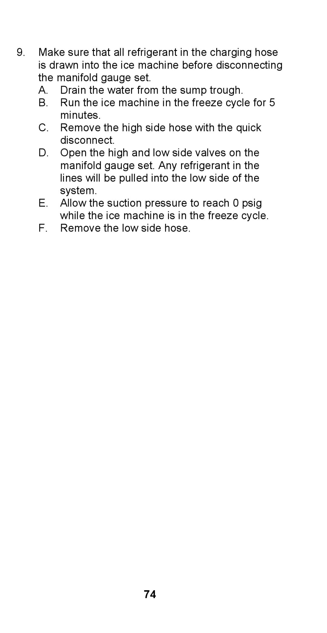 Manitowoc Ice STH003 manual 