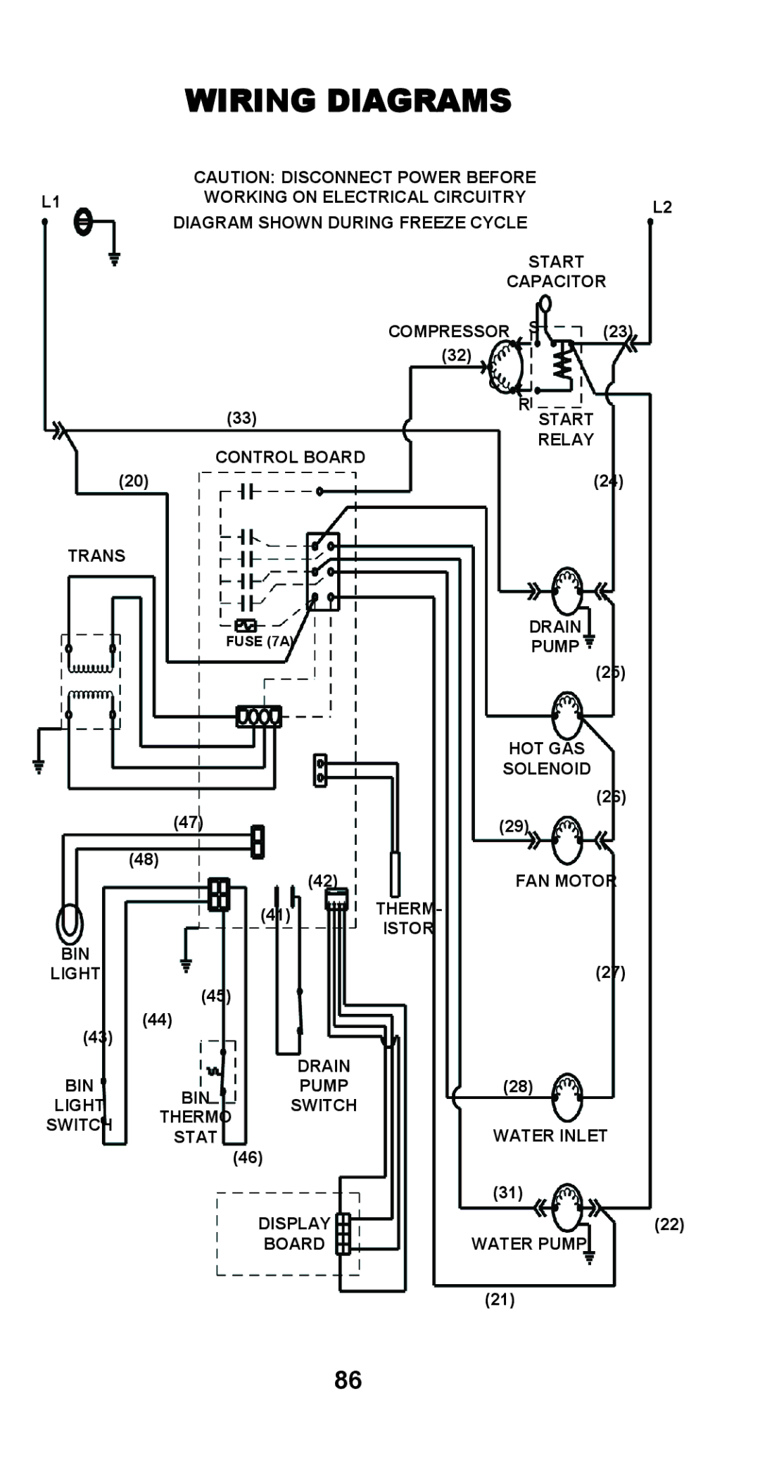 Manitowoc Ice STH003 manual Wiring Diagrams 