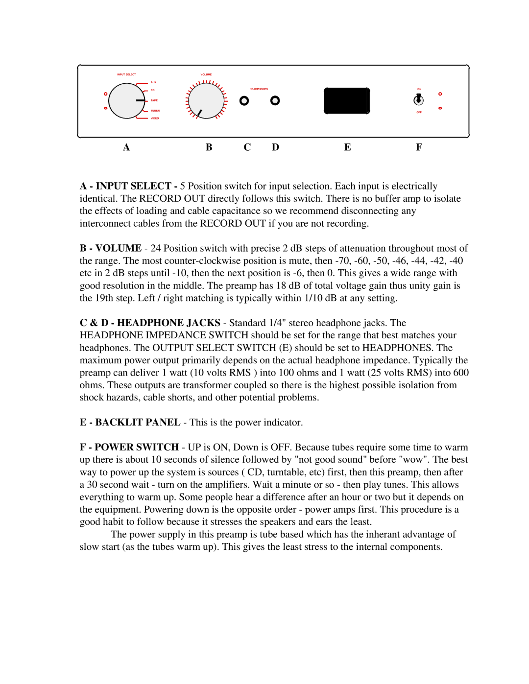 Manley Labs 300B owner manual Ab C Def 