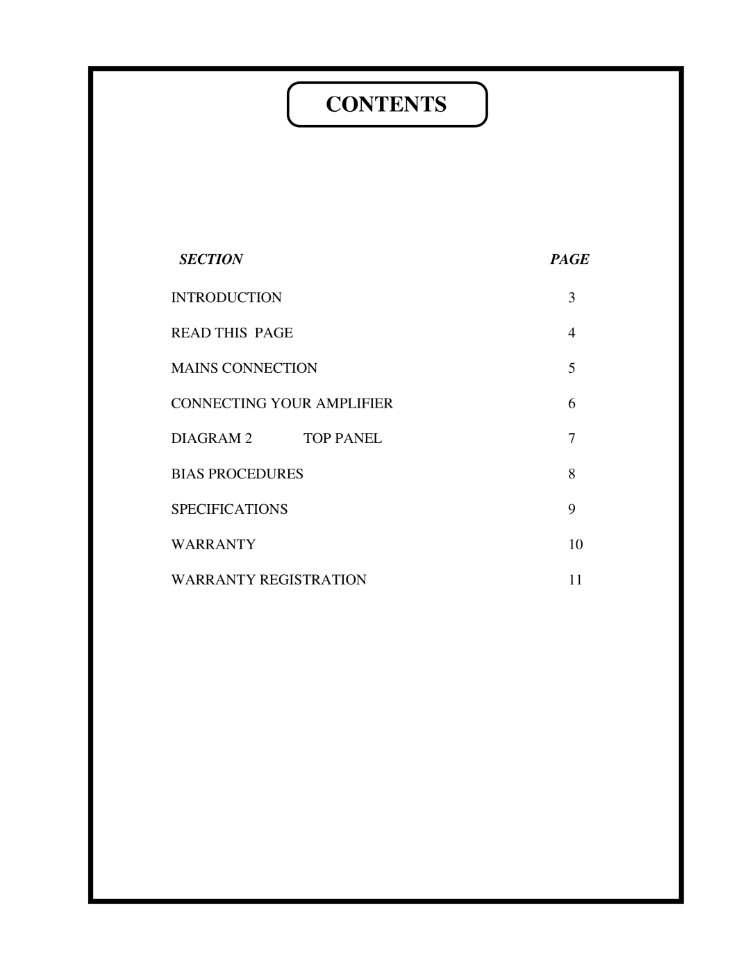 Manley Labs 75/150 SE/PP 807 MONOBLOCK owner manual Contents 