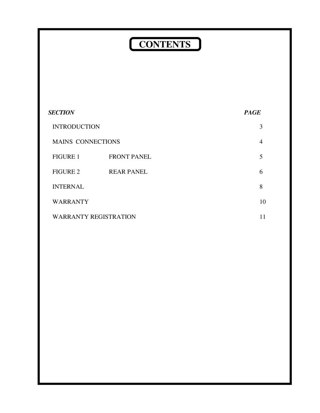 Manley Labs MANLEY REFERENCE DIGITAL TO ANALOGUE CONVERTER owner manual Contents 