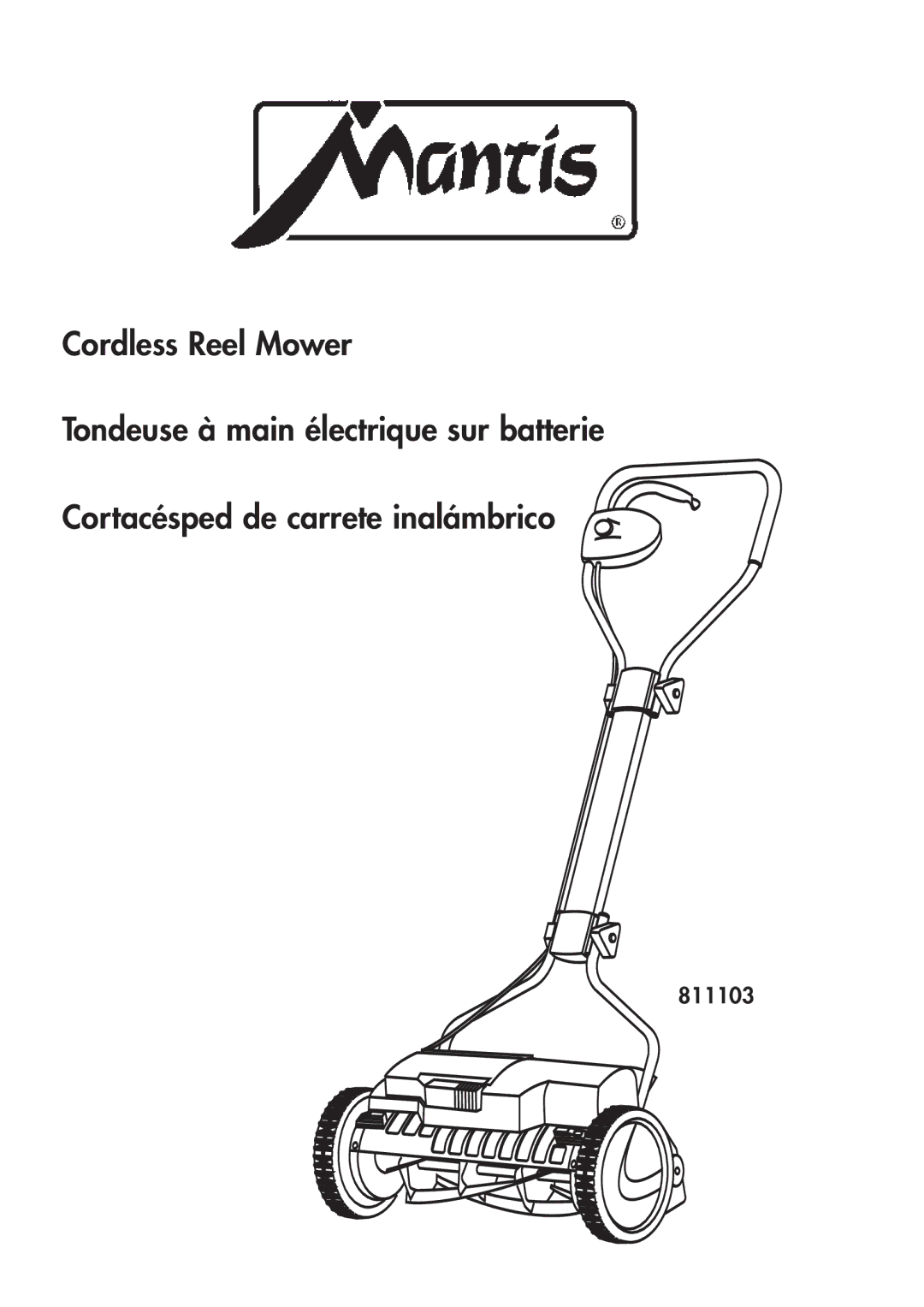 Mantis 811103 manual 