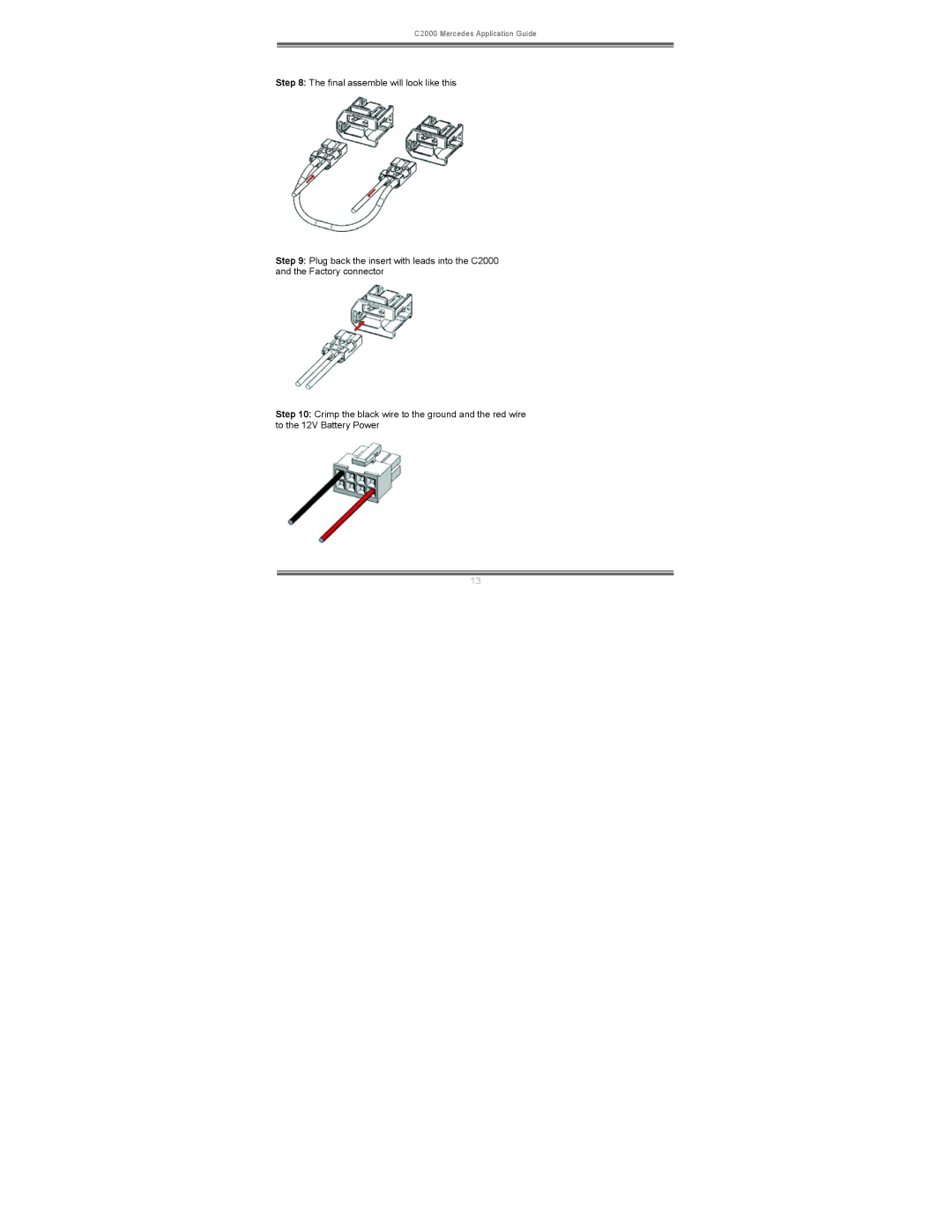 Mantis manual C2000 Mercedes Application Guide 