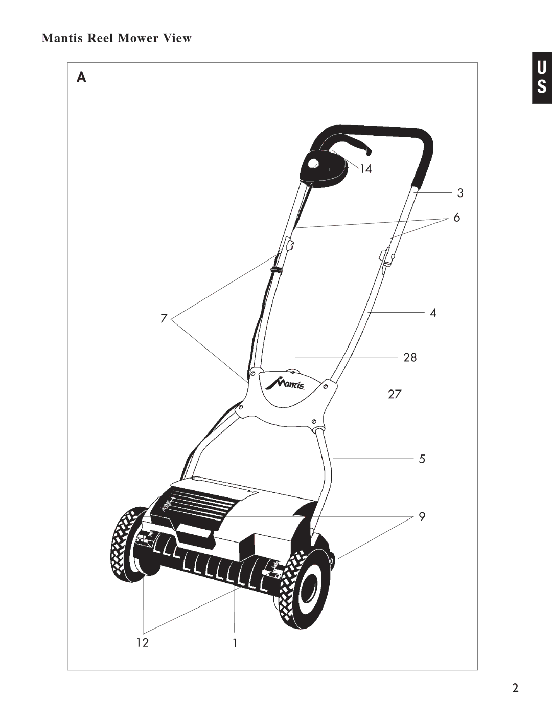 Mantis manual Mantis Reel Mower View 