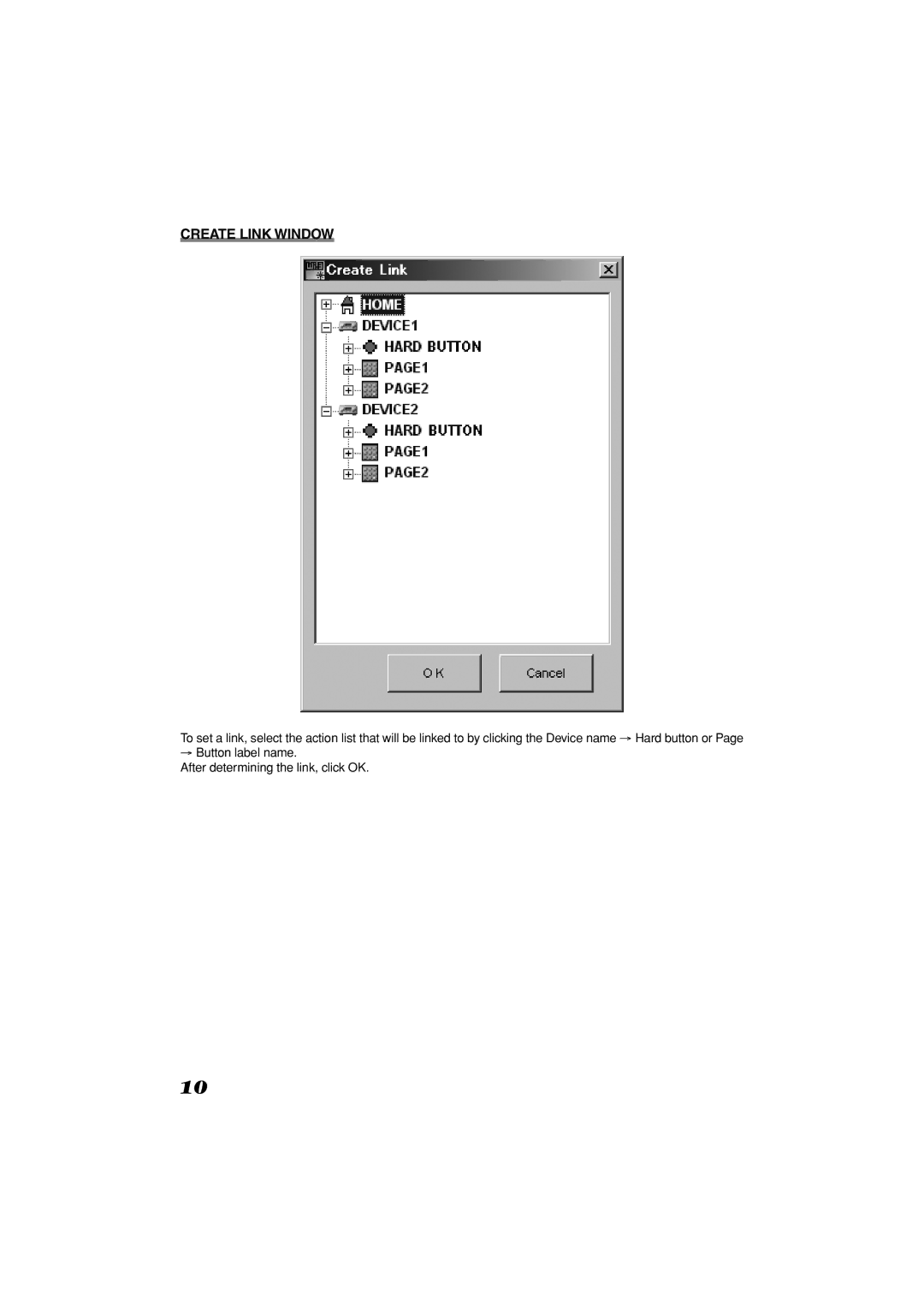 Marantz 3 manual Create Link Window 