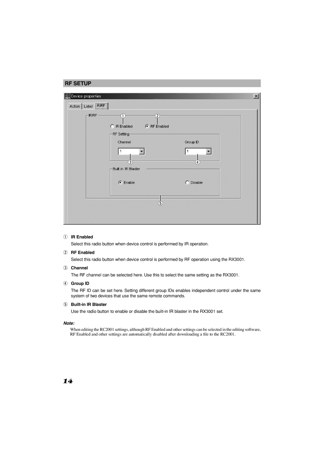 Marantz 3 manual RF Setup 