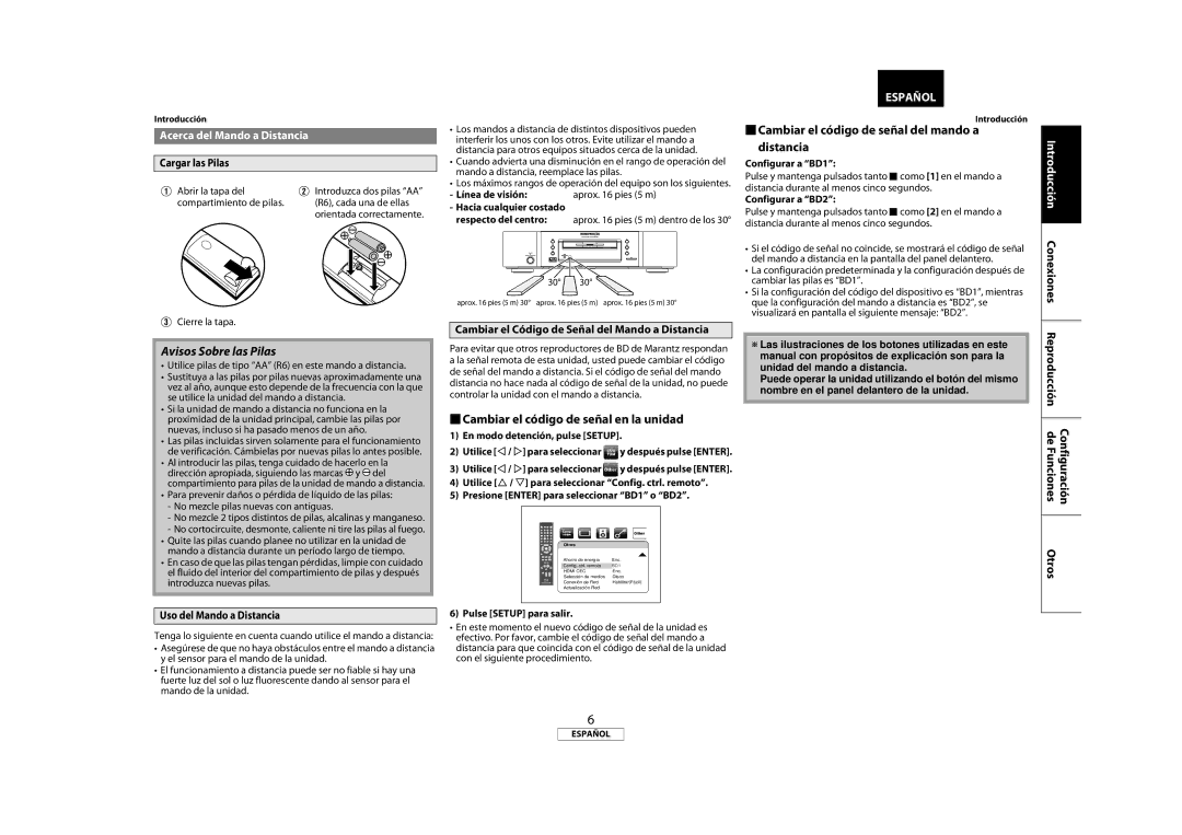 Marantz 541110333221M manual  Cambiar el código de señal del mando a Distancia,  Cambiar el código de señal en la unidad 