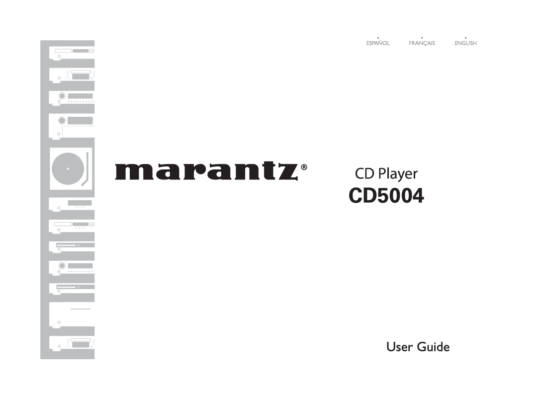Marantz 541110510028M manual CD5004, CD Player, Español Français English 