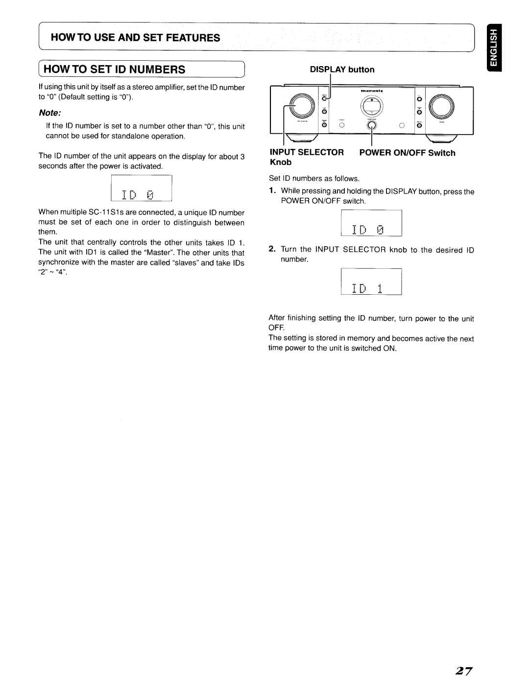 Marantz SC-11S1, 642SC11S1 manual ===c===~===r=6====== 