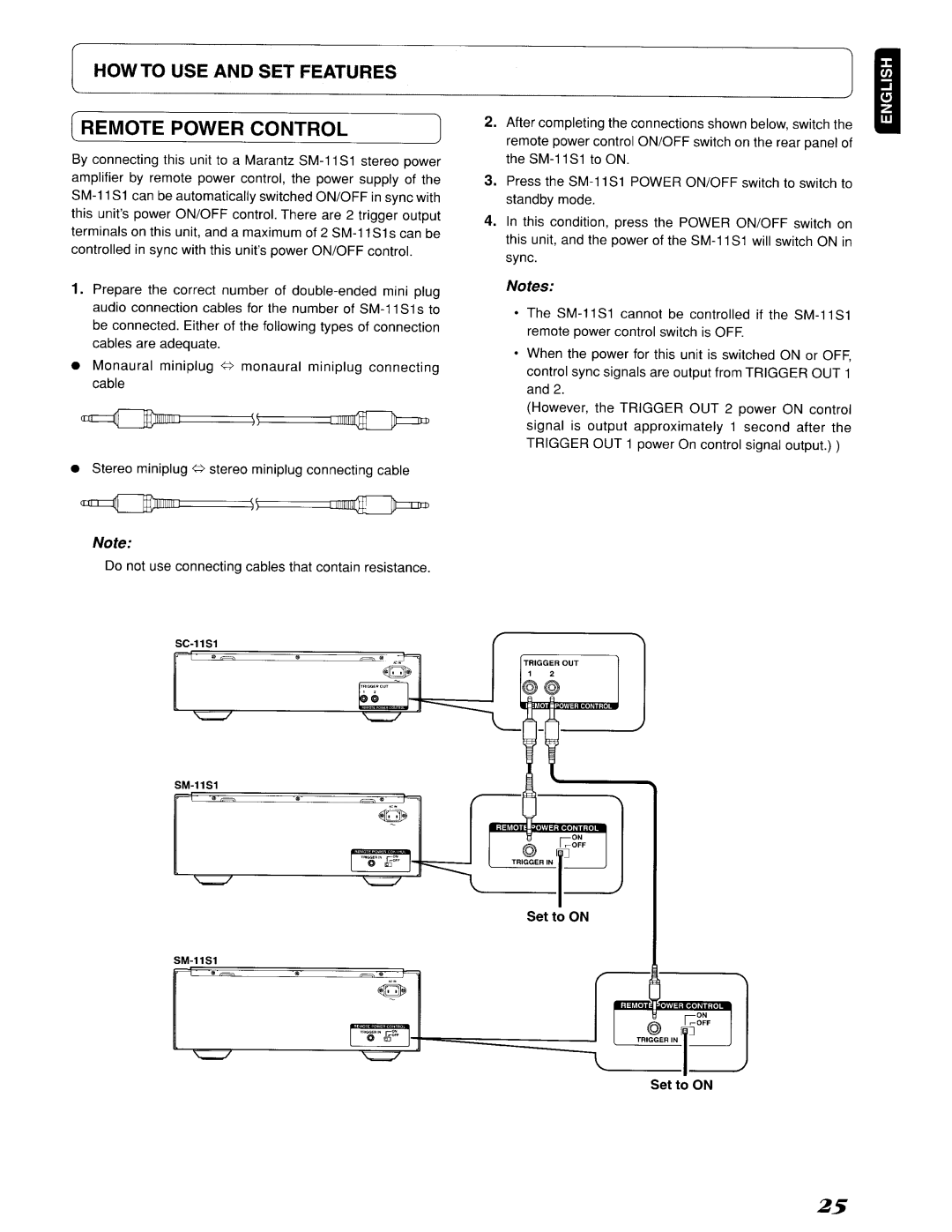 Marantz SC-11S1, 642SC11S1 manual ~oo·l~, Remote Power Control, Howto Use And Set Features, ~g~F, ~~-c····· 