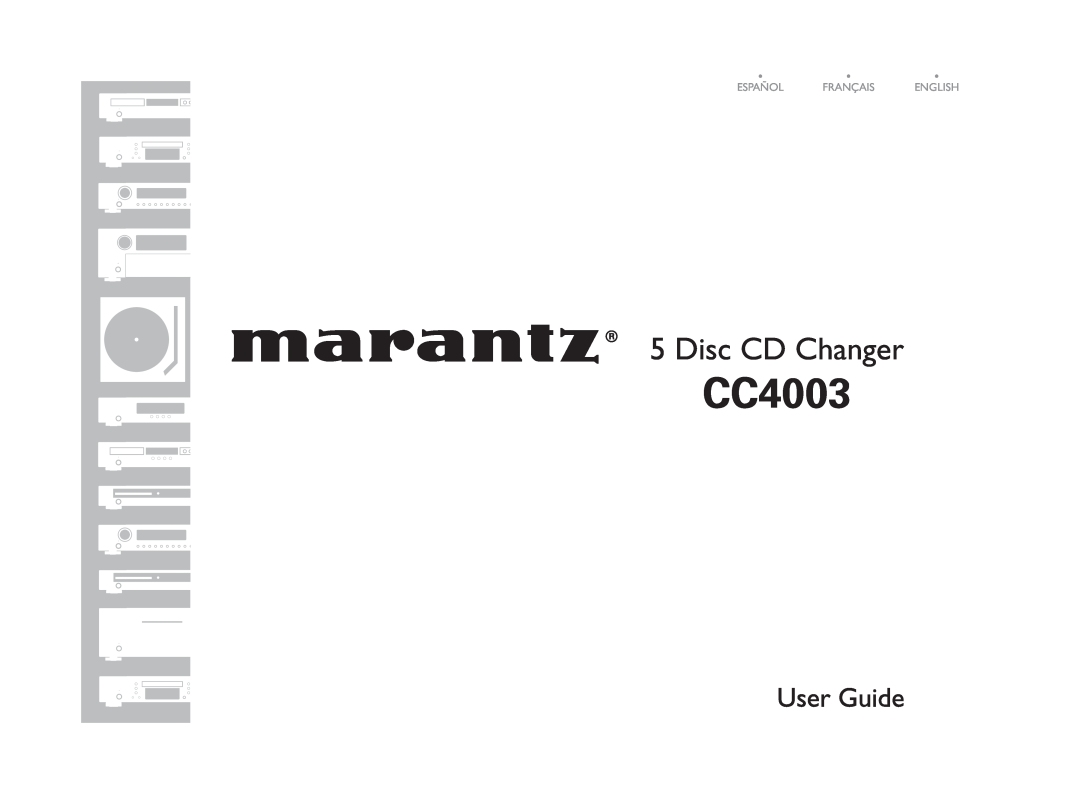 Marantz 541110307024M manual CC4003, Disc CD Changer, Español Français English 
