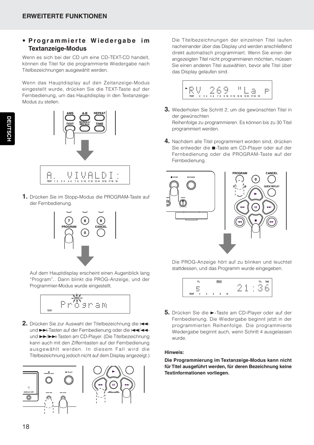 Marantz CD5400 manual AMS Repeat Text 