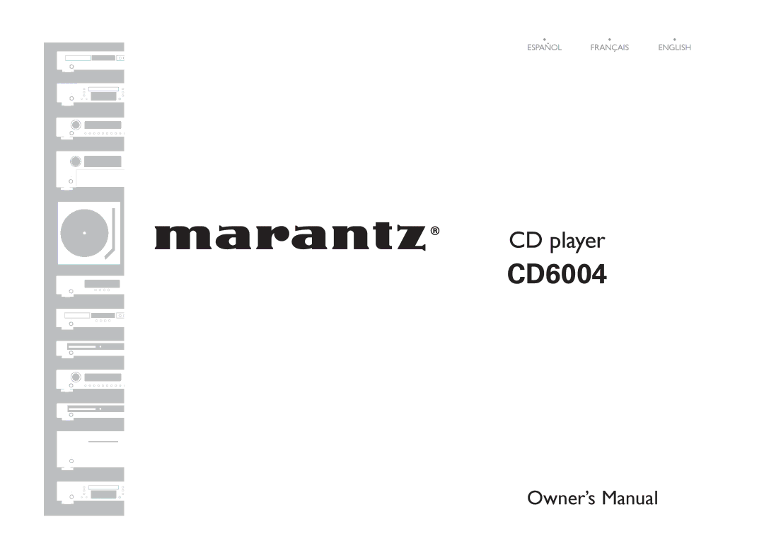 Marantz CD6004 owner manual 