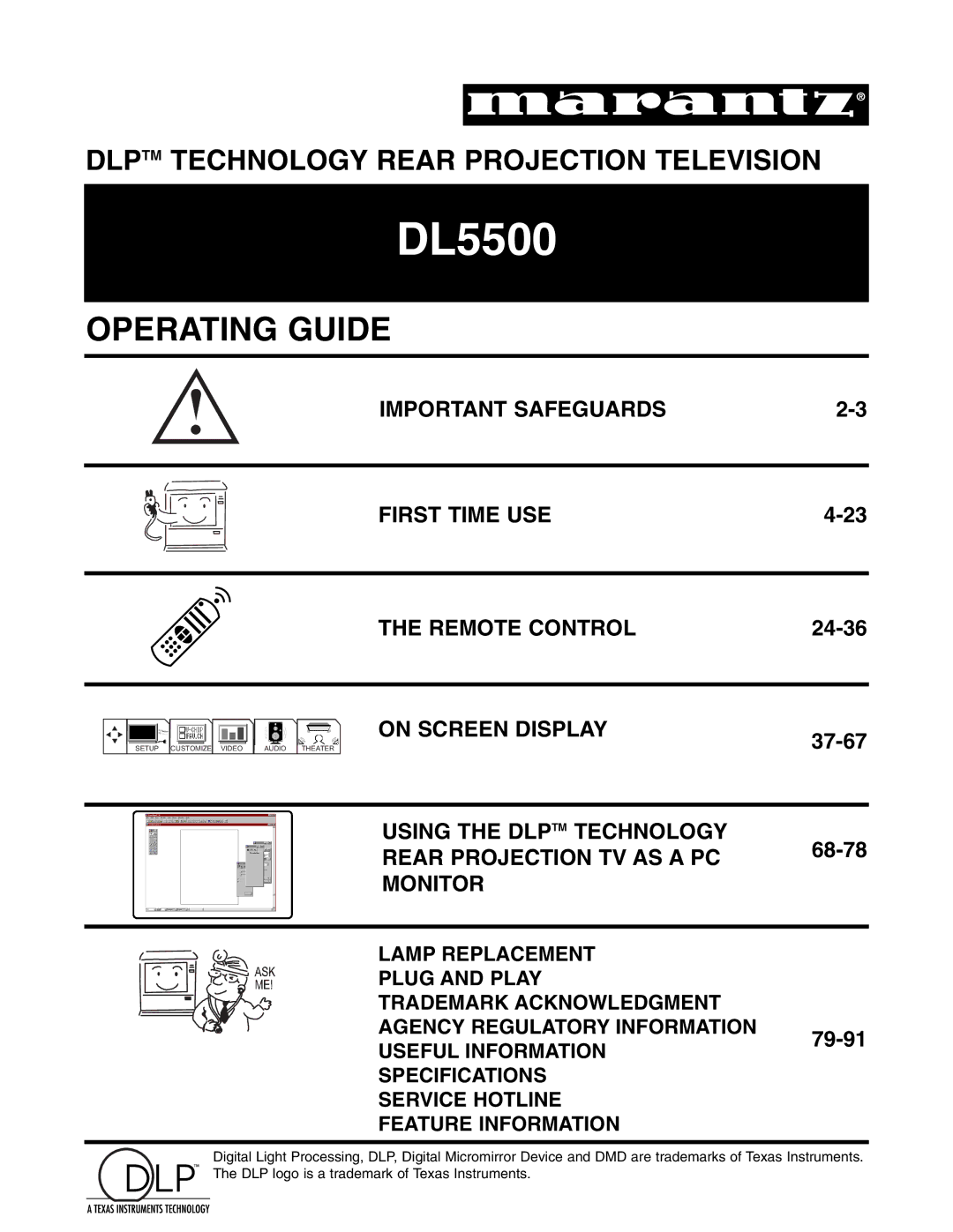 Marantz DL5500 specifications 