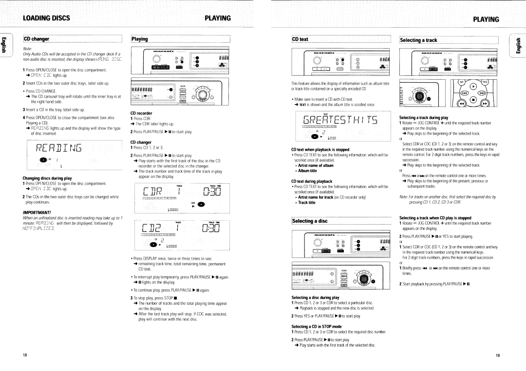 Marantz DR4160 manual 