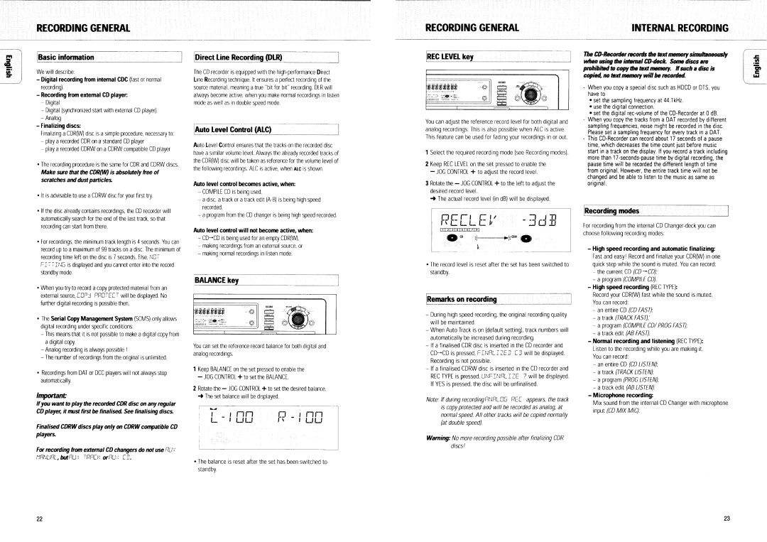 Marantz DR4160 manual 