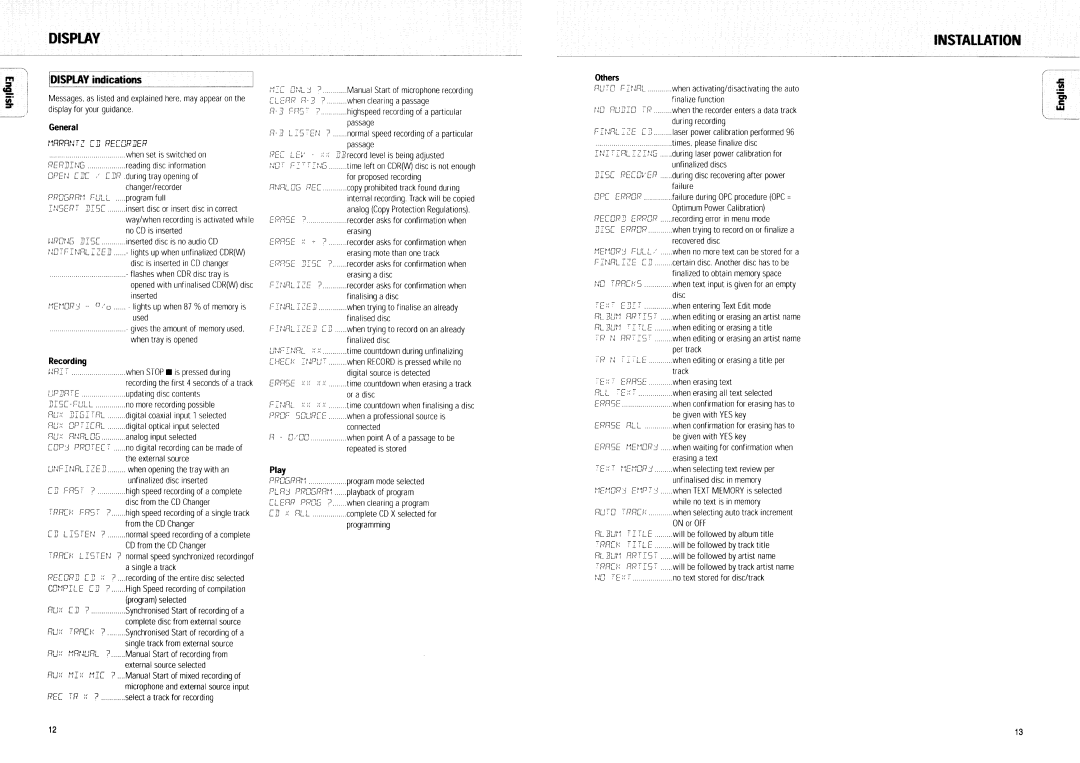 Marantz DR4160 manual 