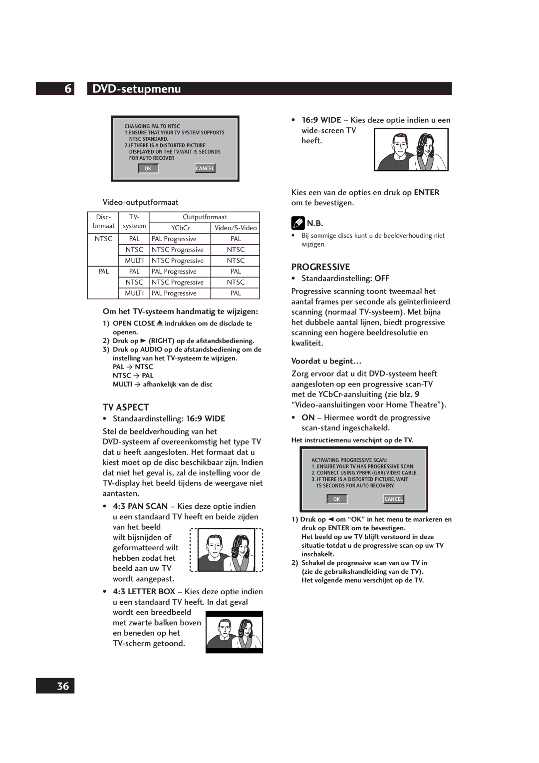 Marantz DV4001 manual Video-outputformaat, Om het TV-systeem handmatig te wijzigen, Voordat u begint… 