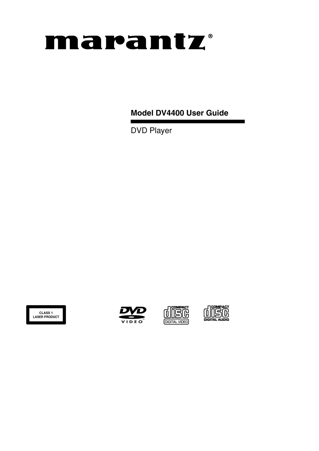 Marantz manual Model DV4400 User Guide, Vii 