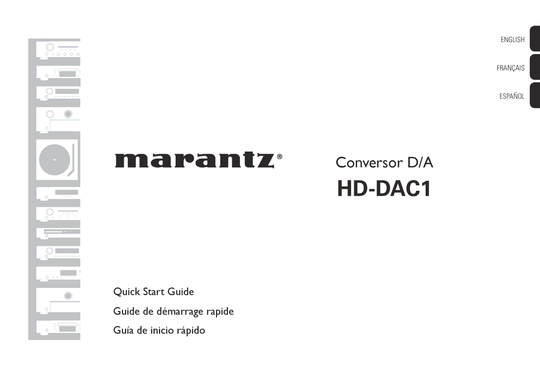 Marantz HD-DAC1 quick start 