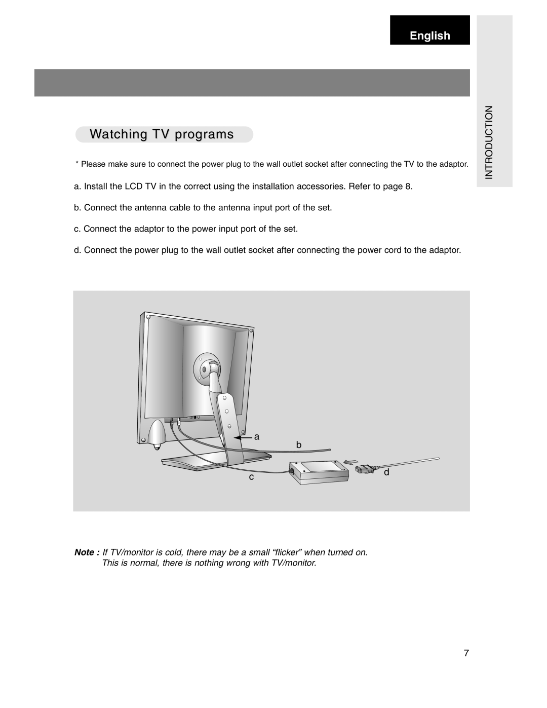 Marantz LC1510 manual Watching TV programs 