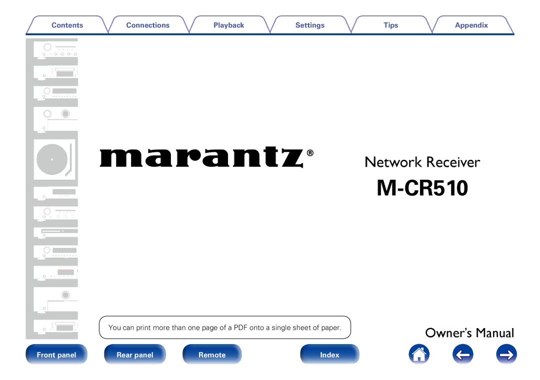 Marantz M-CR510 appendix 