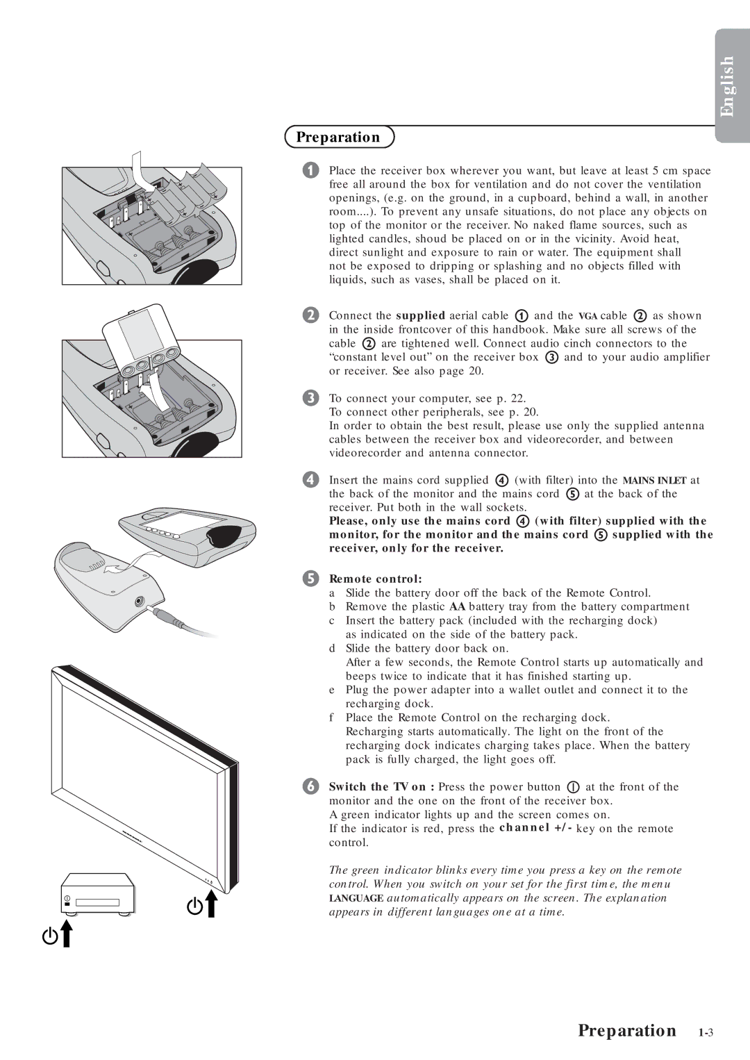 Marantz MAR0076 manual Preparation 