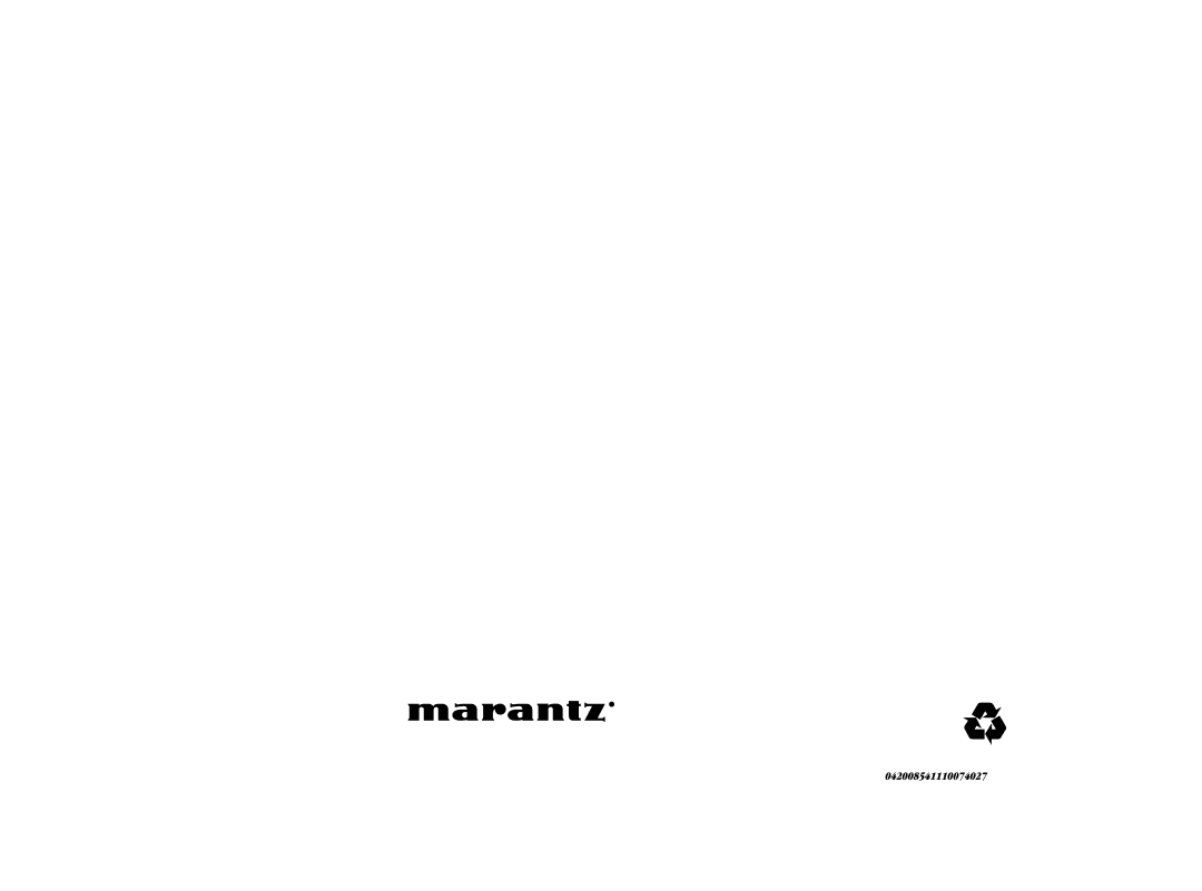 Marantz MM8003 manual Is a registered trademark 