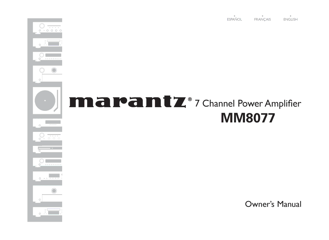 Marantz MM8077 owner manual 