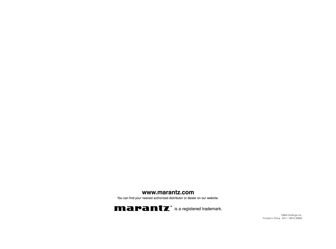 Marantz NA7004 manual 