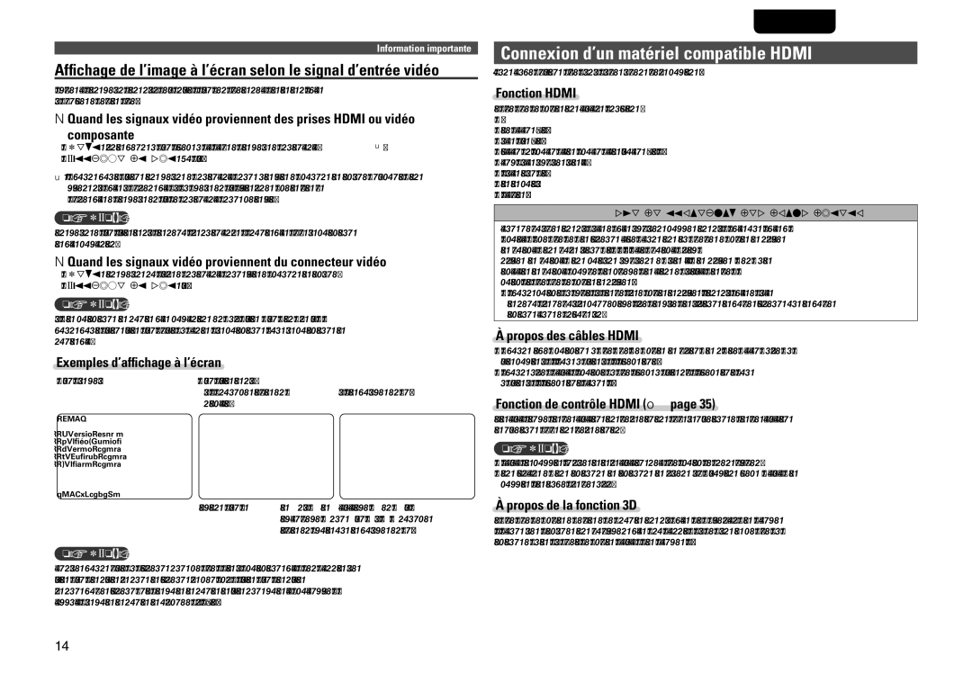 Marantz NR1601, 541110480028M manual Connexion d’un matériel compatible Hdmi 