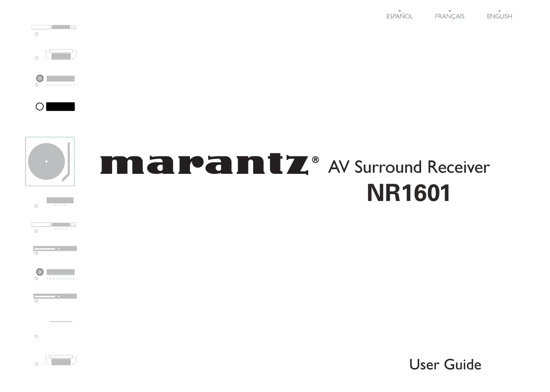 Marantz NR1601, 541110480028M manual 