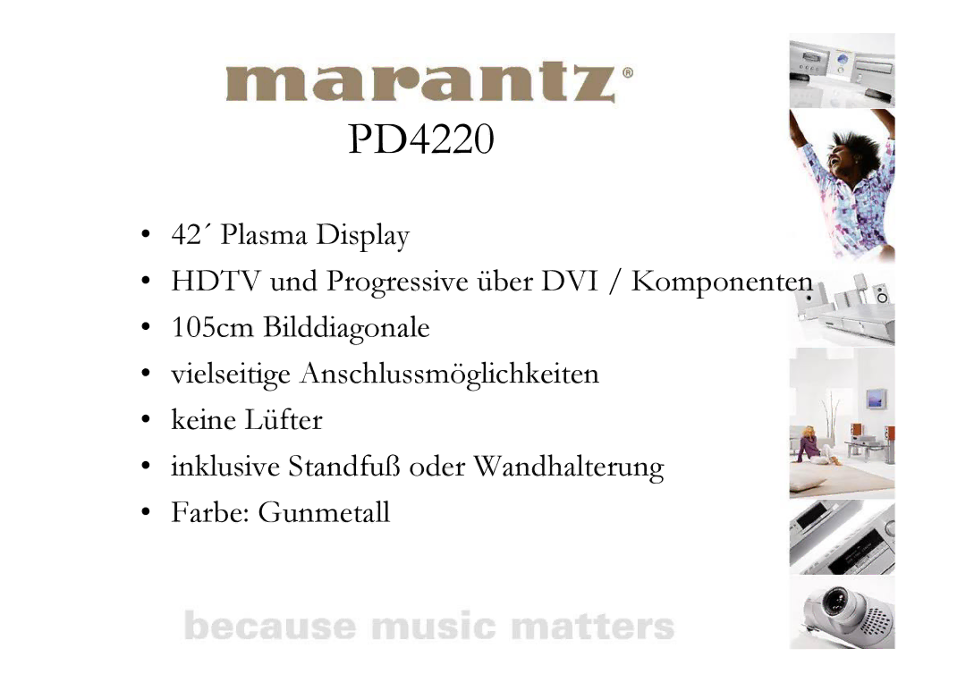 Marantz PD4220 manual 