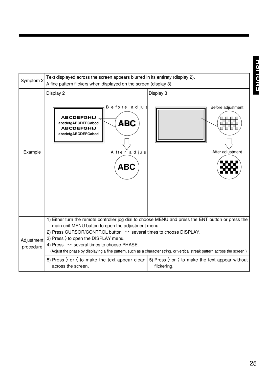 Marantz PD4298HD s user manual Example Display 