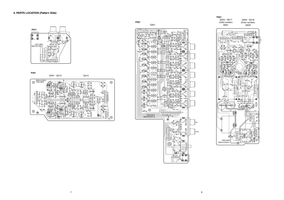 Marantz PM-17SA technical specifications P401/APH, WA313J101-0 