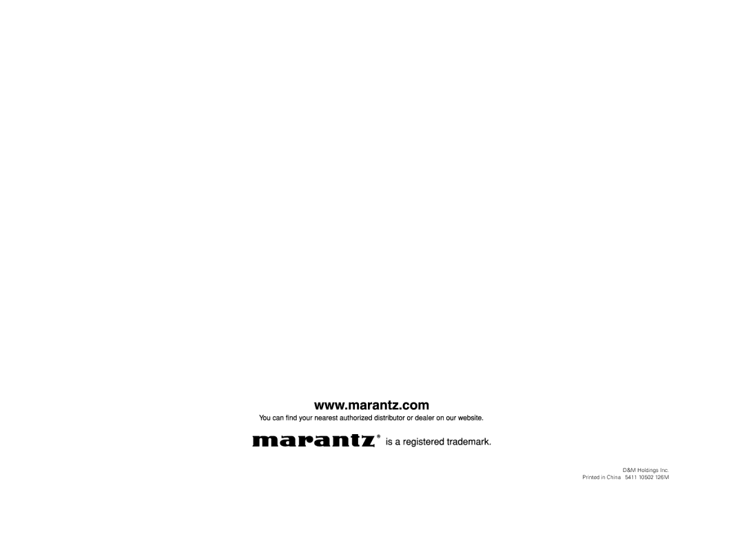 Marantz PM5004 manual 